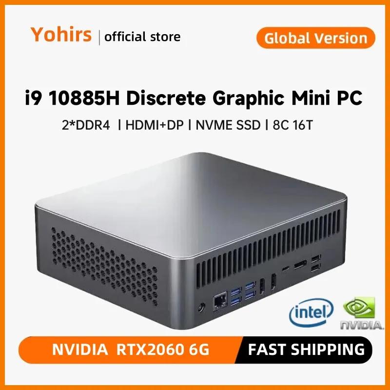 10  ̴  PC, I9 10885H I7 10870H RTX2060 6G 2 * DDR4  M.2 SSD ũž ǻ ȣƮ Windows11 HD DP -C AC WIFI
